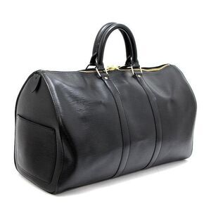 Louis Vuitton Keepall 45 Epi Black Leather Hand Bag